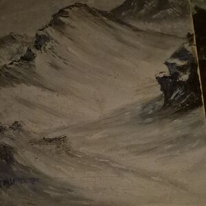 Majestic Mountain Snow Art Canvas
